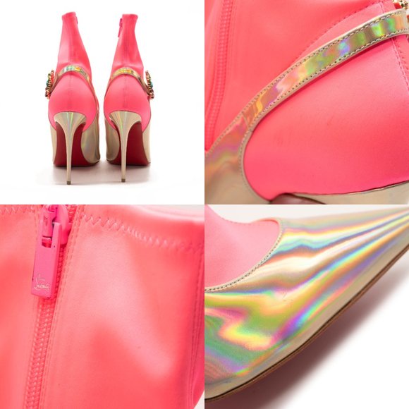 Christian Louboutin Jessie Joli Crystal Embellished Bootie EU 38.5 - Picture 9 of 9